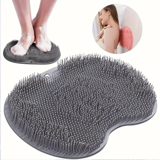 1pc softbreeze silicone foot cleaner with suction cups hypoallergenic non slip deep cleansing foot massager manual exfoliating foot brush for shower unscented ideal for home bathroom use exfoliation gentle massage cleansing brush