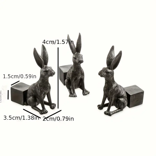 3pcs handmade resin rabbit planter feet decorative stands animal themed garden accessories multi use elevation for flower pots outdoor decor no tools needed rabbit supplies and accessories plant stand enhancer natural look enhancer